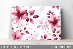 Flowers Cutting Board Design. Flowers Kitchen Cutting Board Product Image 1