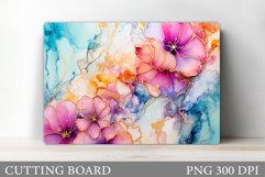 Flowers Cutting Board. Floral Cutting Board Design Product Image 1