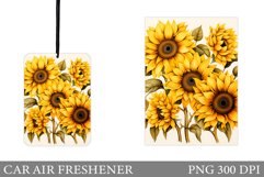 Sunflowers Car Air Freshener. Summer Car Air Freshener Product Image 1