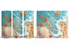 Seashell Tumbler Sublimation. Starfish Tumbler Design Product Image 2