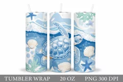 Turtle Tumbler Design. Turtle Tumbler Sublimation Product Image 1