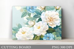 Flowers Cutting Board Design. Flowers Kitchen Cutting Board Product Image 1