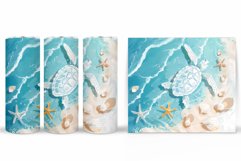 Turtle Tumbler Design. Sea Turtle Tumbler Sublimation Product Image 2