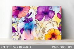 Flowers Cutting Board. Flowers Kitchen Cutting Board Design Product Image 1