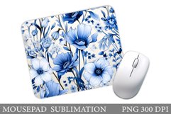 Flowers Mouse Pad Design. Summer Mouse Pad Sublimation Product Image 1