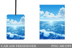 Sea Car Air Freshener. Sea Sublimation Product Image 1