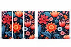 Flowers Tumbler Design. Sublimation Tumbler Flowers Product Image 2