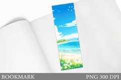 Sea Bookmark Sublimation. Beach Bookmark Design Product Image 1