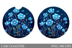Flowers Car Coaster Design. Wildflowers Car Coaster Product Image 1