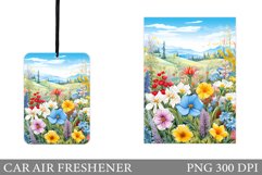 Wildflowers Car Air Freshener. Car Air Freshener Design Product Image 1