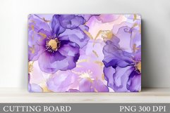 Flowers Cutting Board. Floral Cutting Board Sublimation Product Image 1