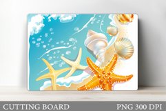 Starfish Cutting Board. Sea Cutting Board Sublimation Product Image 1