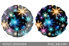 Snowflakes Wind Spinner. Snowflakes Wind Spinner Design Product Image 1