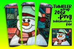 Snowman 3D Wrap for Holiday Tumblers Product Image 1