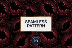 Vampire Fangs Pattern, Dark Gothic Teeth Digital Paper Product Image 3