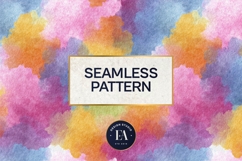 Watercolor Wash Digital Paper | Seamless Rainbow Texture Product Image 3