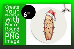 Artful Round Design Coaster Template , Holiday Product Image 1