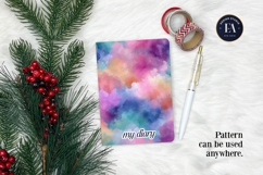 Watercolor Wash Digital Paper | Seamless Rainbow Texture Product Image 4