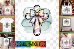 Joyful TSHIRT Magic PNG, Cross and Bow Product Image 1