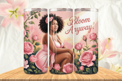 Black Girl Magic Black Woman Positive mind 20oz Tumbler wrap Product Image 1