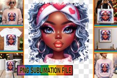 LUMINOUS Sublimation TSHIRT PNG, Love Girl Product Image 1