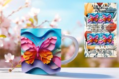 Springtime Butterfly Mug Wrap Product Image 1