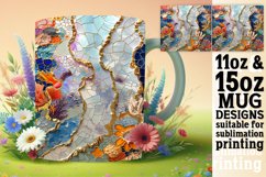 Sparkling Lily Garden Mug Design: Sublimation, 11oz &amp; 15oz Product Image 1