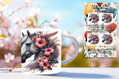 CUSTOM PNG Mug Wrap Design 11oz , Horse Product Image 1