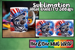 Wholesome days 11oz 15oz sublimation wrap, USA Animals Product Image 1