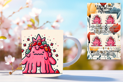 Chic 11oz Mug Wrap Png Artwork , Monster Product Image 1