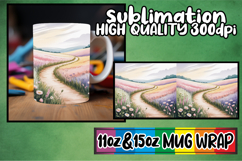 Refreshing spirit 11oz 15oz mug wrap, Spring Product Image 1