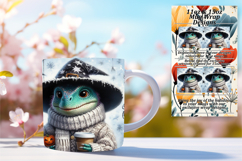 Chic 11oz Mug Wrap Png Artwork , Halloween Dino Product Image 1