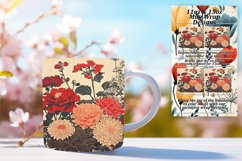 Whimsical Retro Spring Mug Wrap Design 15oz Product Image 1