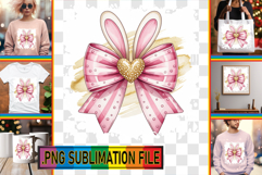 Dazzling TSHIRT Art Ideas PNG, Easter Bow Product Image 1