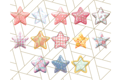 Cute Puffy Star Clipart PNG, 3D Glossy Pastel Stars Clip Art Product Image 8