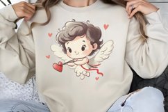 Cute Watercolor Valentines Day Clipart PNG Product Image 1
