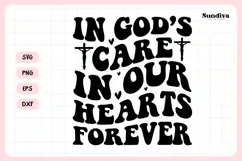 Christian Memorial Quote SVG | In Our Hearts Forever Product Image 3