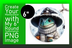 Bright Circle Design for Sublimation , Halloween Dino Product Image 1