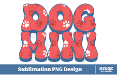 American Dog Mini 4th of July USA Paw DTF PNG Sublimation Product Image 1