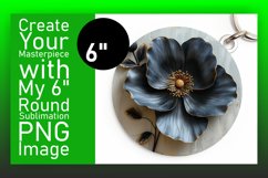 Whimsical Garden: 3D Floral Round Designs Art PNG Product Image 1