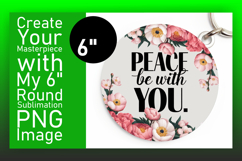 Trendy Round Design Sublimation Artwork , Religious Product Image 1