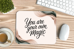 Inspirational Quotes Mouse Pad, Motivational PNG Sublimation Product Image 1