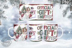 Official Gift Mug Wrap Design-Christmas Dog Sublimation Product Image 1