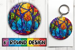 Colorful Stained Glass Round Design Product Image 1