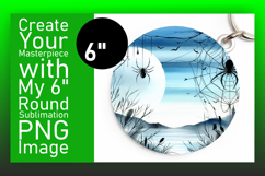 Dynamic Keychain Circle Design Template , Halloween Product Image 1