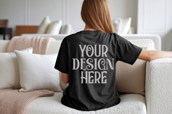 Black Comfort Colors C1717 Shirt Mockup, CC 1717 T-shirt C Product Image 1