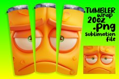 Joyful Cartoon Emoji Tumbler Design - Sublimation 20oz Product Image 1