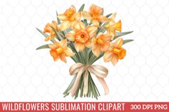Wildflowers Sublimation Clipart Product Image 1