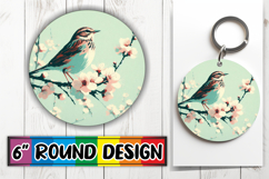 Luminous Car Coasters Round PNG, Birds Product Image 1