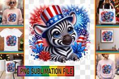 Sweet TOTE BAG Sublimation Ideas, USA Animals Product Image 1